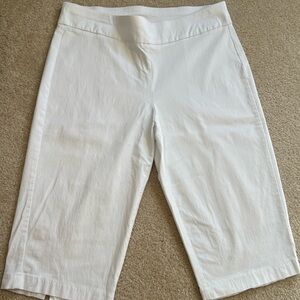 Ruby Rd. Women's White Capri Shorts size 18W